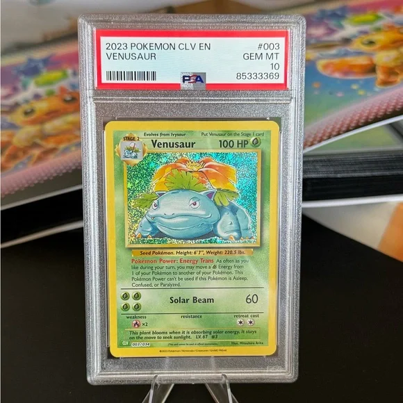 ✨ SOLD ✨ Pokemon Venusaur Classic Holo PSA 10 - Picture 1 of 2